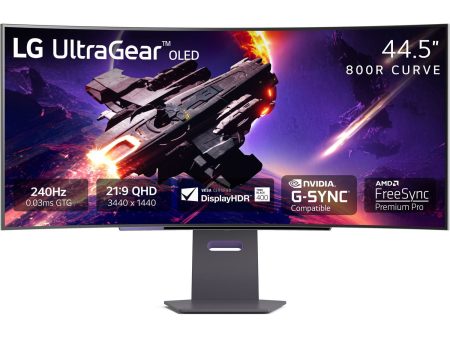 LG 45 inch UltraGear 1440p 240 Hz OLED Curved Gaming Monitor Online now