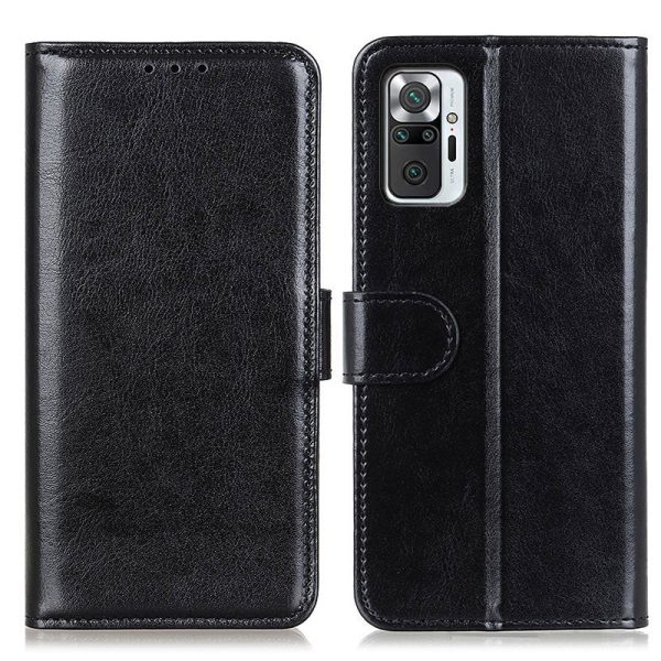 Crazy Horse Wallet Leather Stand Shell for Xiaomi Redmi Note 10 Pro Max Redmi Note 10 Pro Cheap