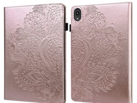 Imprinted Peafowl Flower Pattern Design Leather Tablet Wallet Stand Protective Shell for Lenovo Tab P11 TB-J606F   Tab P11 5G Cheap