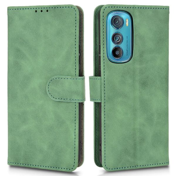 For Motorola Edge 30 PU Leather Magnetic Closure Handbag Shockproof TPU Stand Flip Wallet Cover with Wrist Strap Cheap