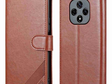 AZNS for Hi Nova 9Z 5G Drop-proof Textured PU Leather Flip Case Folio Style Stand Wallet Magnetic Closure Shockproof Mobile Phone Cover For Cheap