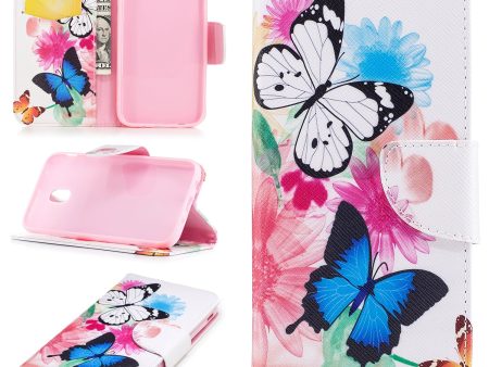 Pattern Printing PU Leather Wallet Stand Phone Case for Samsung Galaxy J3 (2017) EU Version Online Hot Sale