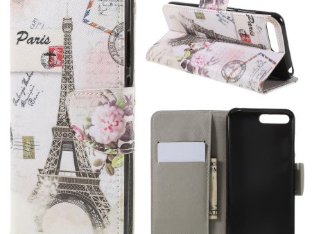 Cross Texture Patterned Leather Wallet Stand Cover for Huawei Y6 (2018)   Honor 7A (without Fingerprint Sensor) Online Sale