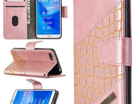 Crocodile Texture Assorted Color Leather Protective Case for Huawei Y5 (2018) Y5 Prime (2018) Honor 7s Honor Play 7 Online