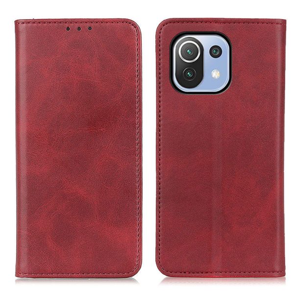 Magnetic Closure Split Leather Wallet Stand Cover for Xiaomi Mi 11 Lite 4G   5G   11 Lite 5G NE Case Online Sale