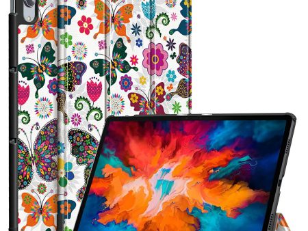 Pattern Printing Tri-Fold Stand Sleep Wake Leather Tablet Cover Case for Lenovo Tab P11 Pro J716   TB-J706F Online now