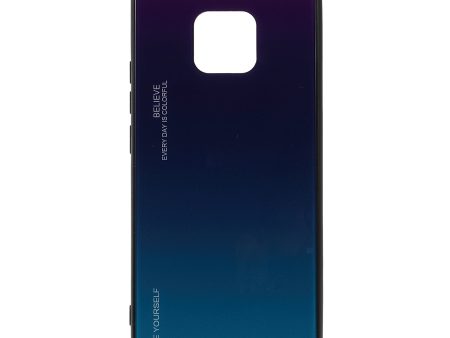 For Huawei Mate 20 Pro Gradient Color Glass + PC + TPU Hybrid Case Online Sale