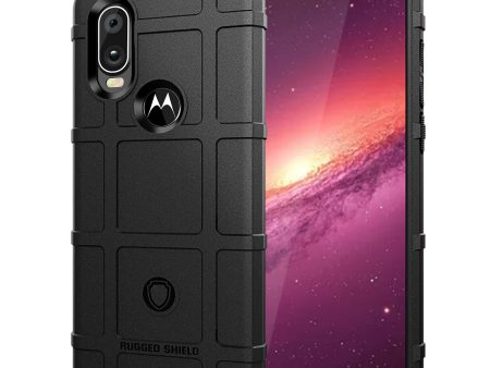 Rugged Square Grid Skin Anti-shock TPU Shell for Motorola One Action   P40 Power For Sale