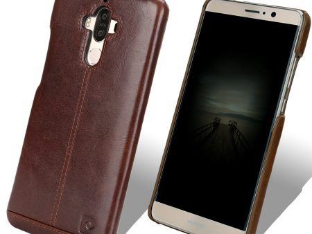 PIERRE CARDIN for Huawei Mate 9 Genuine Leather Coated Hard Case Fashion