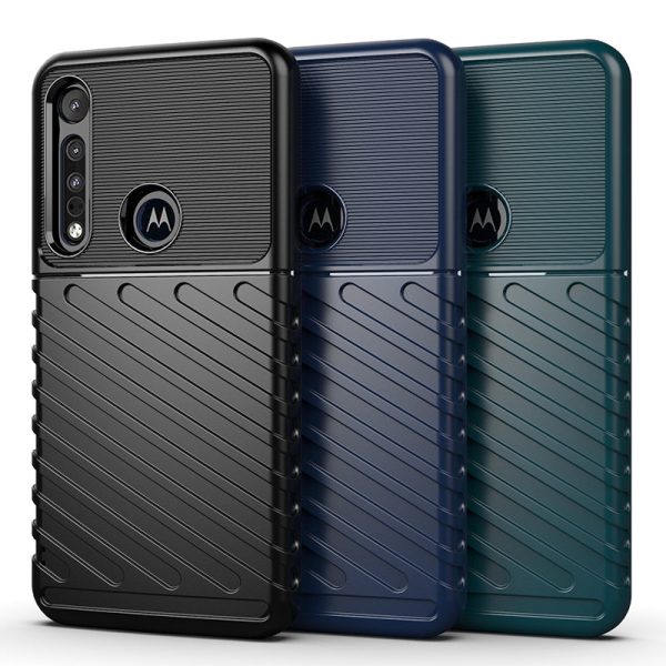 Thunder Series Twill Grain TPU Back Cover for Motorola Moto G8 Plus One Vision Plus Cheap