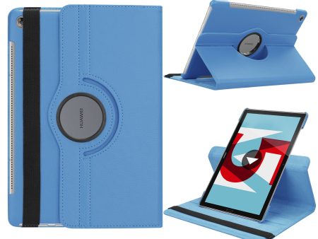 Litchi Grain Leather Stand Tablet Case for Huawei MediaPad M5 10 M5 10 (Pro) with Elastic Band Sale