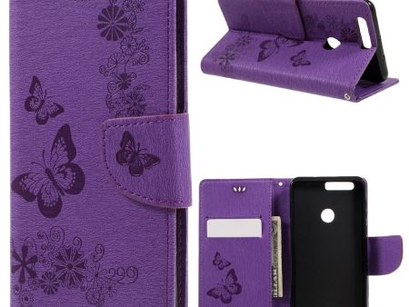 Imprinted Leather Wallet Stand Cover for Huawei Honor 8 Supply