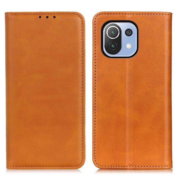 Magnetic Closure Split Leather Wallet Stand Cover for Xiaomi Mi 11 Lite 4G   5G   11 Lite 5G NE Case Online Sale