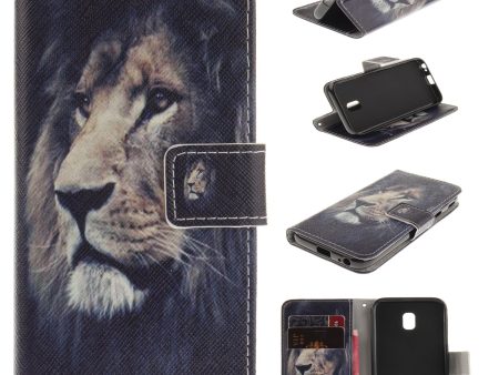 Pattern Printing Leather Wallet Stand Case for Samsung Galaxy J3 (2017) EU Version Online now