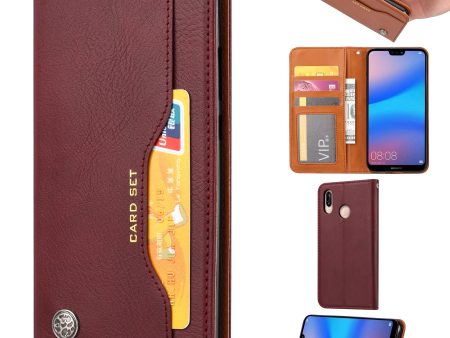 Auto-absorbed Leather Stand Phone Case for Huawei P20 Lite   Nova 3e Supply