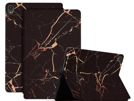 For Lenovo Tab P11 TB-J606F   Tab P11 5G Stylish Marble Pattern Printing Case PU Leather + TPU Stand Anti-scratch Tablet Cover on Sale