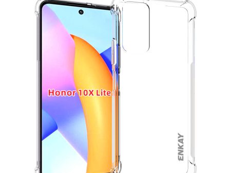 ENKAY Antislip 4 Corners Thickened Shockproof Clear TPU Shell for Honor 10X Lite Online