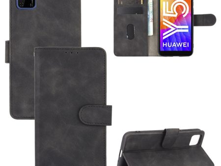 Skin-touch Wallet Stand Leather Phone Cover Case for Huawei Y5p Cheap