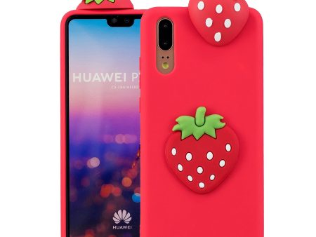 3D Cute Doll Pattern Printing TPU Back Case for Huawei P20 For Discount