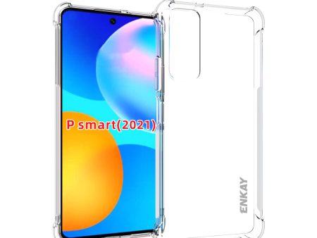 ENKAY HAT-PRINCE Frosted Anti-slip Cover Shockproof Clear TPU Case for Huawei P smart 2021   Y7a Discount