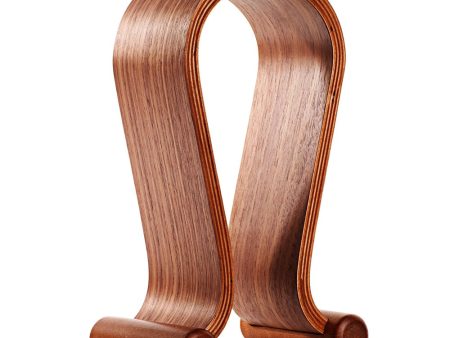 SAMDI Wooden Wood Headphone Display Stand Holder Hanger Fashion