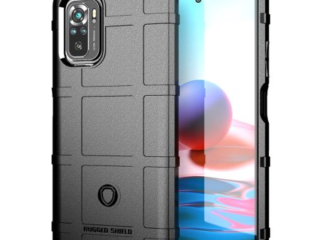 For Xiaomi Poco M5s 4G   Redmi Note 10 4G   Note 10S 4G Shock-Absorbed Rugged Square Grid Skin TPU Back Case Online Hot Sale