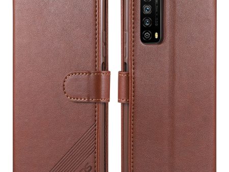 AZNS Wallet Stand Leather Protective Case for Huawei P smart 2021   Huawei Y7a For Sale