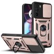 For Motorola Edge 30 Pro Anti-scratch Slide Camera Cover Hard PC + TPU Ring Kickstand Case Anti-drop Phone Shell Online Hot Sale