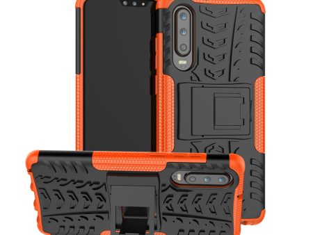 Anti-slip PC + TPU Hybrid Case with Kickstand for Huawei P30 For Discount